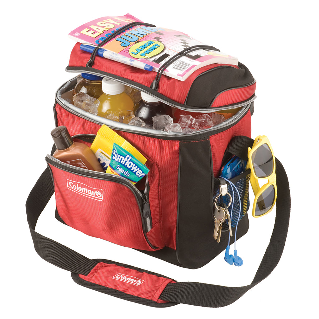 16-Can Soft Cooler with Removable Liner, Red