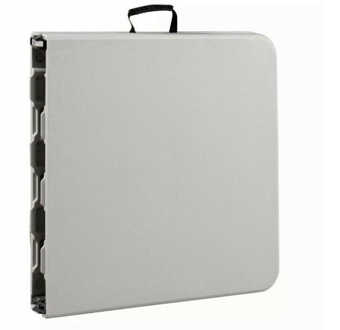  6 Foot Centerfold Folding Table, White